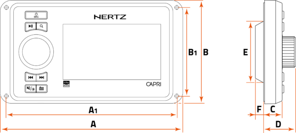 Αξεσουάρ πηγής ήχου Marine - Hertz CAPRI HD1 - Image 2