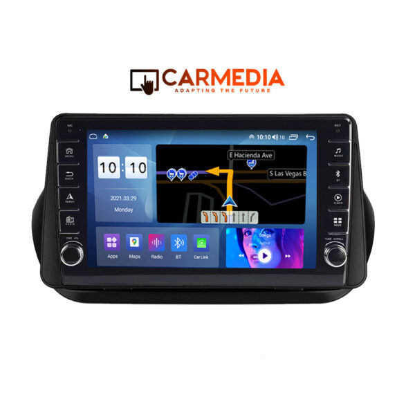 CARMEDIA CM20810B-13 KNOB TABLET 10'' OEM FIAT FIORINO - PEUGEOT QUBO - CITROEN NEMO 2008-2019 - Image 1