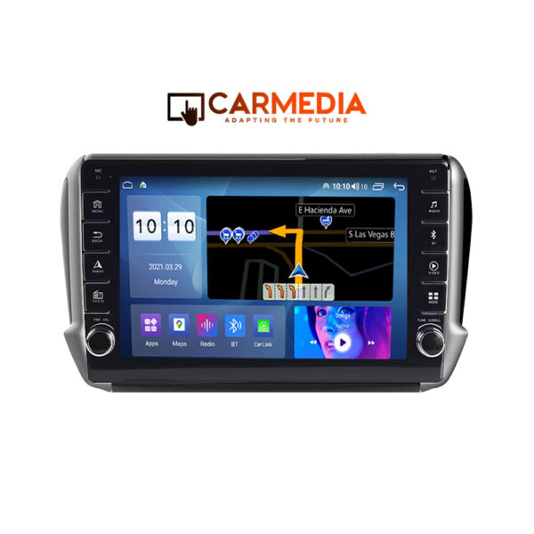 CARMEDIA CM20810B-13 KNOB TABLET 10'' OEM PEUGEOT 208-2008 2012-2020 - Image 1