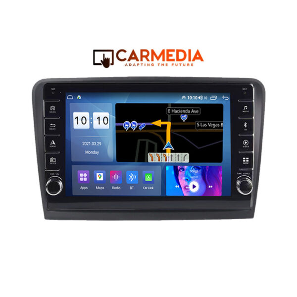 CARMEDIA CM20810B-13 KNOB TABLET 10'' OEM SKODA SUPERB 2008-2015 - Image 1