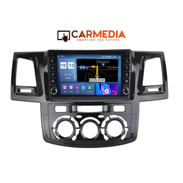 CARMEDIA CM2089B-13 KNOB TABLET 9'' OEM TOYOTA HILUX 2005-2016 A/C - Image 1