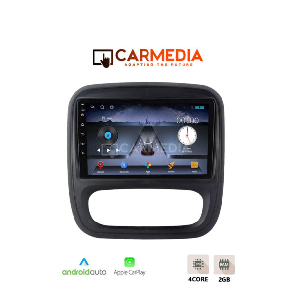 CARMEDIA CM209C-13 TABLET 9'' OEM OPEL VIVARO B 2014-2019 | RENAULT TRAFIC 2014-2021 | FIAT TALENTO | NISSAN NV300 2014+ - Image 1