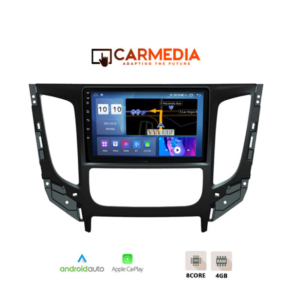 CARMEDIA  CM409PRO TABLET 9'' OEM MITSUBISHI L200 2015-2019 CLIMA - Image 1