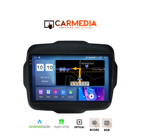 CARMEDIA CMDU4095-5 PRO PLUS TABLET 9.5'' OEM JEEP RENEGADE 2014+ - Image 1