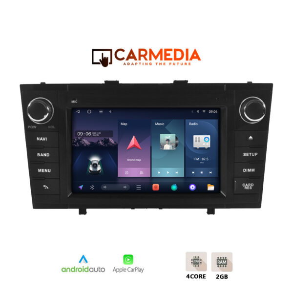 CARMEDIA CMT207-13 OEM 7'' TOYOTA AVENSIS T27 2009-2015 BLACK - Image 1