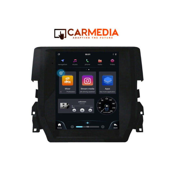 CARMEDIA CMV8097-13 TESLA 9.7'' OEM HONDA CIVIC 2016-2021 - Image 1