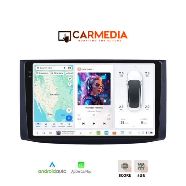 CARMEDIA CMDU4095-5 PRO PLUS TABLET 9.5'' OEM CHEVROLET AVEO 2006-2010 - Image 1