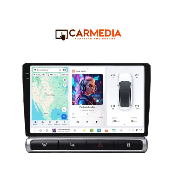 CARMEDIA CMDU12095-7 PRO PLUS TABLET 9.5'' OEM CITROEN C3 - DS3 2016-2025 HIGH - Image 1