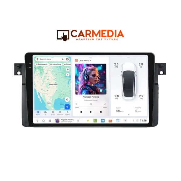 CARMEDIA CMDU8095-7 PRO PLUS TABLET 9.5'' OEM BMW SERIES 3 (E46) 1998-2005 - Image 1