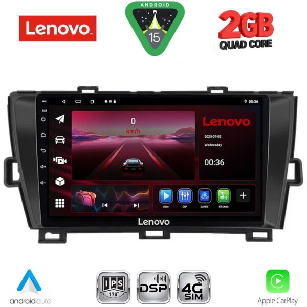 LENOVO LVF 5726BL_CPA (9inc) MULTIMEDIA TABLET for TOYOTA PRIUS mod. 2009-2015 (BLACK) - Image 1
