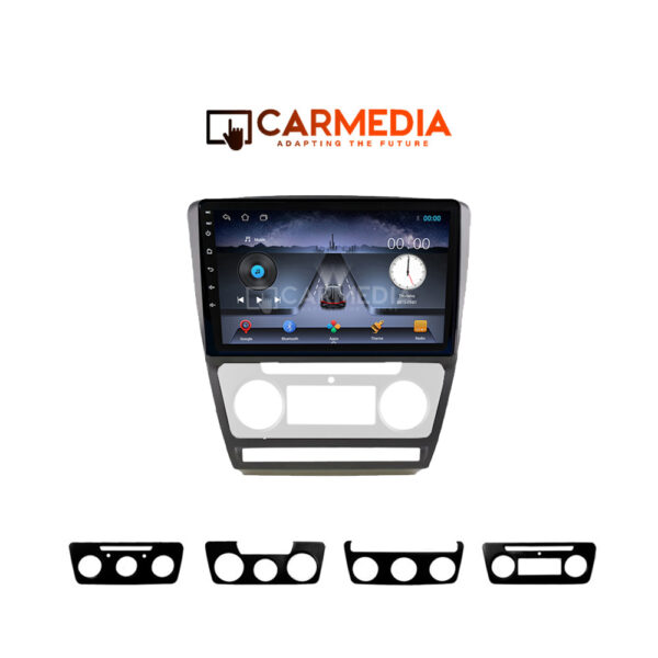 CARMEDIA CM210C-13 TABLET 10'' OEM SKODA OCTAVIA 5 2005-2012 A/C-CLIMA BLACK - Image 1