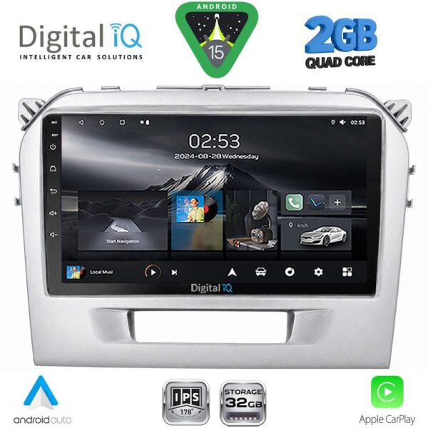 DIGITAL IQ RSD 1697SL_CPA (9inc) MULTIMEDIA TABLET for SUZUKI VITARA mod. 2016-2025 (SILVER) - Image 1