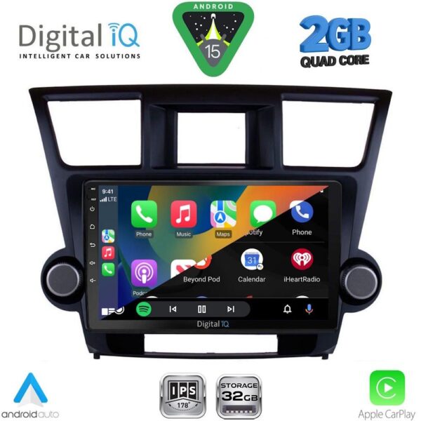 DIGITAL IQ RSD 1719_CPA (10inc) MULTIMEDIA TABLET for TOYOTA HIGHLANDER mod. 2008-2015 - Image 2