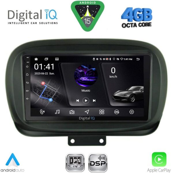 DIGITAL IQ RSG 6134_CPA (9inc) MULTIMEDIA TABLET for FIAT 500Χ mod. 2014-2024 - Image 1