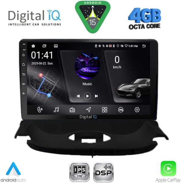 DIGITAL IQ RSG 6505_CPA (9inc) MULTIMEDIA TABLET for PEUGEOT 206 mod. 1998-2006 - Image 1