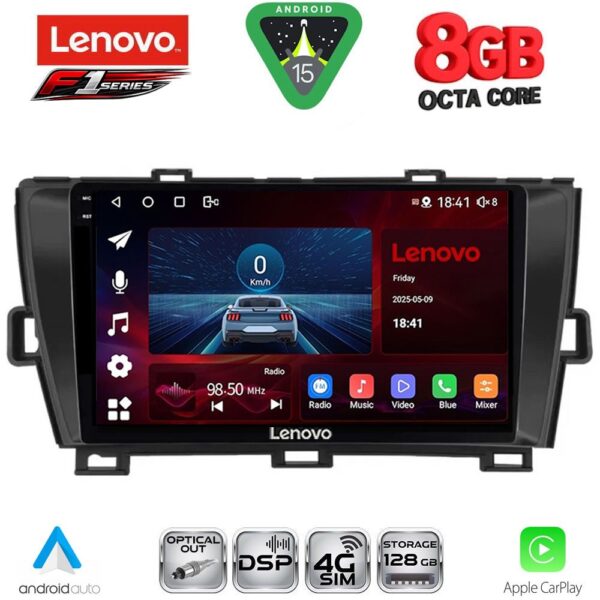 LENOVO SSR 10726BL_CPA (9inc) MULTIMEDIA TABLET for TOYOTA PRIUS mod. 2009-2015 (BLACK) - Image 1