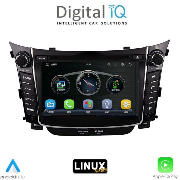 DIGITAL IQ BLA 026_CPA (7" DECK) MULTIMEDIA LINUX SYSTEM for HYUNDAI i30 mod. 2012-2017 - Image 1