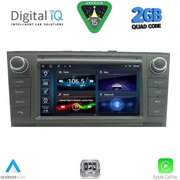 DIGITAL IQ BLD 209GR_CPA (7" DECK) MULTIMEDIA OEM for TOYOTA AVENSIS (T27) mod. 2009-2016 (GRAY) - Image 1