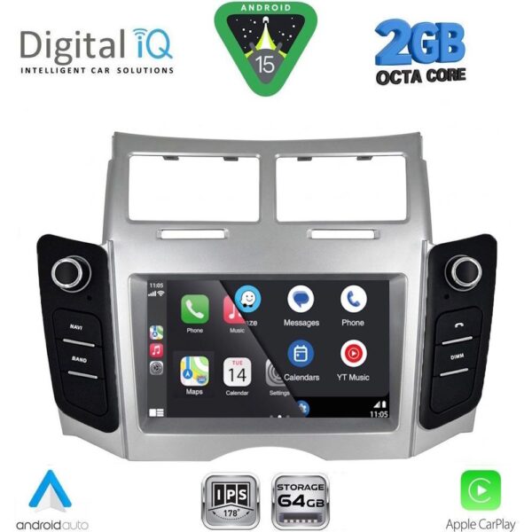 DIGITAL IQ BLE 329_CPA (7" DECK) MULTIMEDIA SYSTEM for TOYOTA YARIS mod. 2006-2011 - Image 3