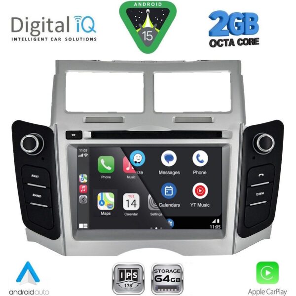 DIGITAL IQ BLE 329_CPA (7" DECK) MULTIMEDIA SYSTEM for TOYOTA YARIS mod. 2006-2011 - Image 5