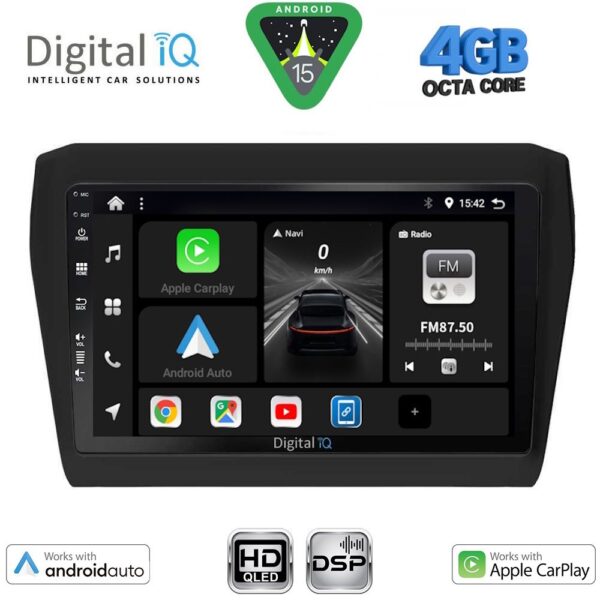 DIGITAL IQ BXF 16686_CPAA (9inc) MULTIMEDIA TABLET for SUZUKI SWIFT mod. 2017-2023 - Image 1