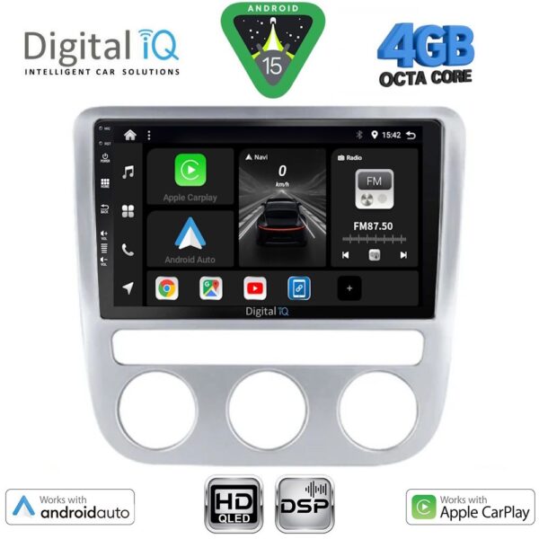 DIGITAL IQ BXF 16752_CPAA CLIMA (9inc) MULTIMEDIA TABLET for VW EOS mod. 2006-2016 - SCIROCCO mod. 2008-2010 - Image 1