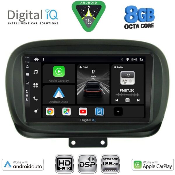 DIGITAL IQ BXF 18134_CPAA (9inc) MULTIMEDIA TABLET for FIAT 500Χ mod. 2014-2024 - Image 1