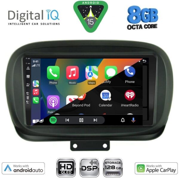 DIGITAL IQ BXF 18134_CPAA (9inc) MULTIMEDIA TABLET for FIAT 500Χ mod. 2014-2024 - Image 2
