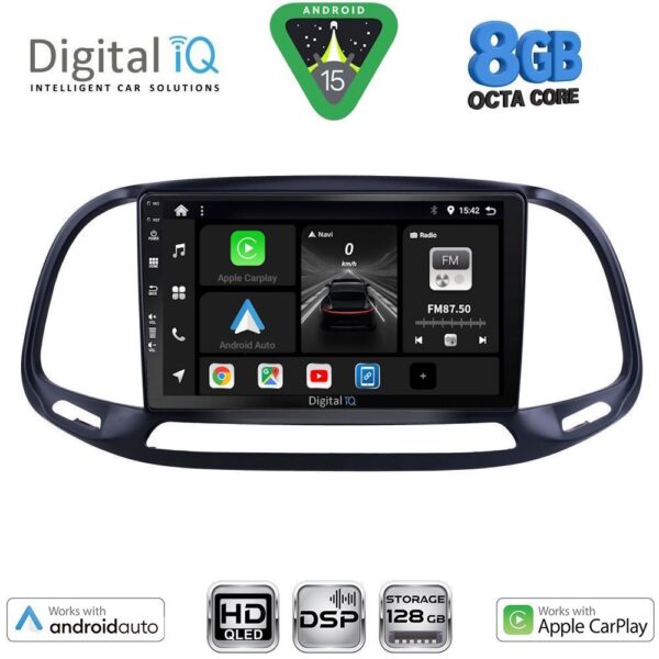 DIGITAL IQ BXF 18138_CPAA (9inc) MULTIMEDIA TABLET for FIAT DOBLO – OPEL COMBO mod. 2015-2018 - Image 1