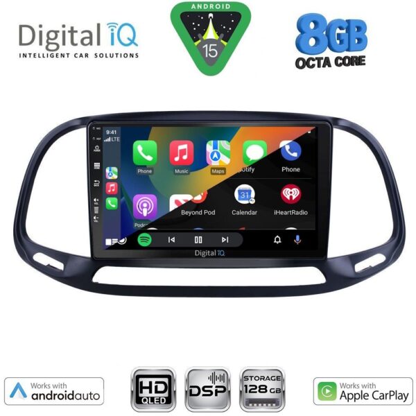 DIGITAL IQ BXF 18138_CPAA (9inc) MULTIMEDIA TABLET for FIAT DOBLO – OPEL COMBO mod. 2015-2018 - Image 2