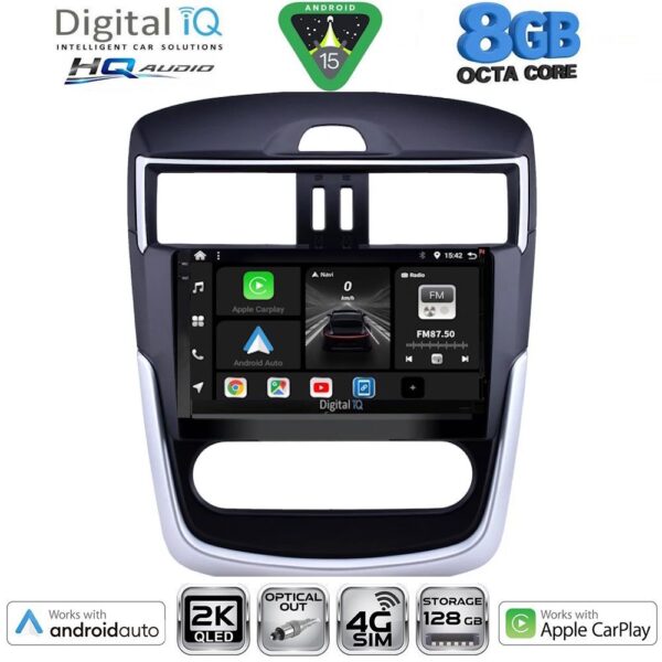 DIGITAL IQ BXK 20465B CL_CPAA (9inc) MULTIMEDIA TABLET for NISSAN TIIDA mod. 2013-2023 with CLIMA - Image 1