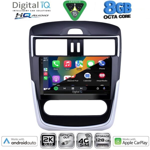 DIGITAL IQ BXK 20465B CL_CPAA (9inc) MULTIMEDIA TABLET for NISSAN TIIDA mod. 2013-2023 with CLIMA - Image 2