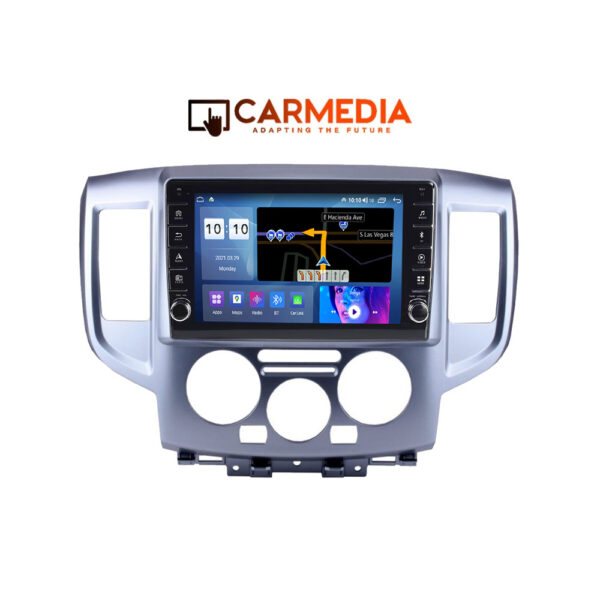CARMEDIA CM2089B-13 KNOB TABLET 9'' OEM NISSAN NV200 2009-2020 SILVER - Image 1