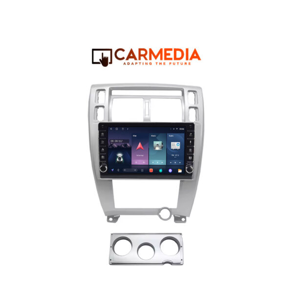 CARMEDIA CM20810B-13 KNOB TABLET 10'' OEM HYUNDAI TUSCON 2004-2010 SILVER - Image 1