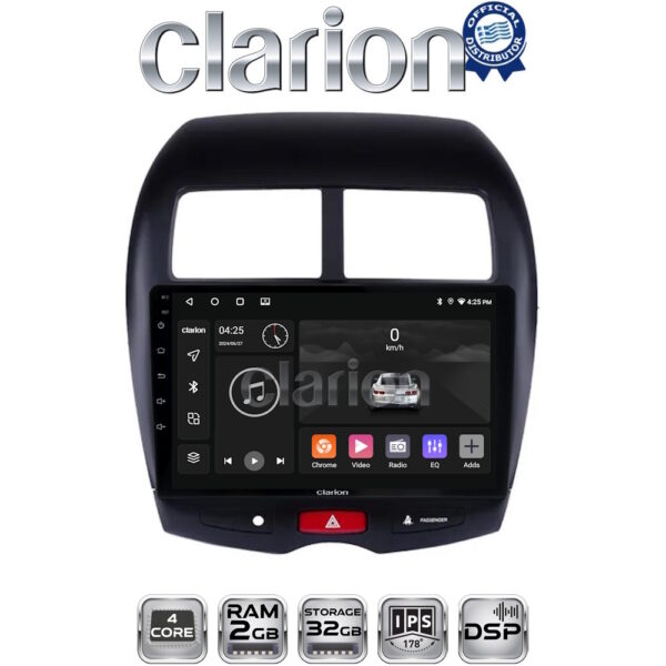 CLARION GL31026 Οθόνη OEM Multimedia Αυτοκινήτου για MITSUBISHI ASX 2008> (CarPlay/AndroidAuto/BT/GPS/WIFI/GPRS) - Image 1