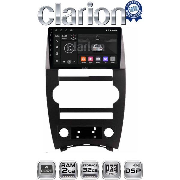 CLARION GL31205 Οθόνη OEM Multimedia Αυτοκινήτου για Jeep Commander 2007 > 2009 (CarPlay/AndroidAuto/BT/GPS/WIFI/GPRS) - Image 1