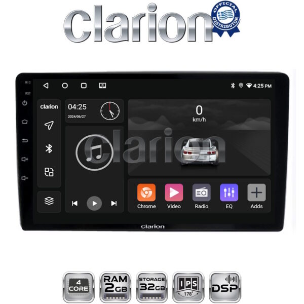 CLARION GL31238 Οθόνη OEM Multimedia Αυτοκινήτου για Ford Focus 07 > 11 - Mondeo 07 > 14 – Galaxy 07 > 14 – S-Max 08 > 14 (CarPlay/AndroidAuto/BT/GPS/WIFI/GPRS) - Image 1