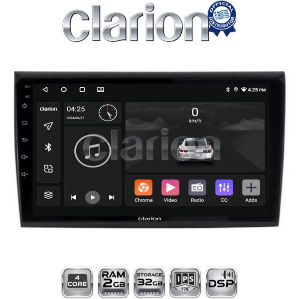 CLARION GL31250 Οθόνη OEM Multimedia Αυτοκινήτου για Fiat Bravo 2007> (CarPlay/AndroidAuto/BT/GPS/WIFI/GPRS) - Image 1
