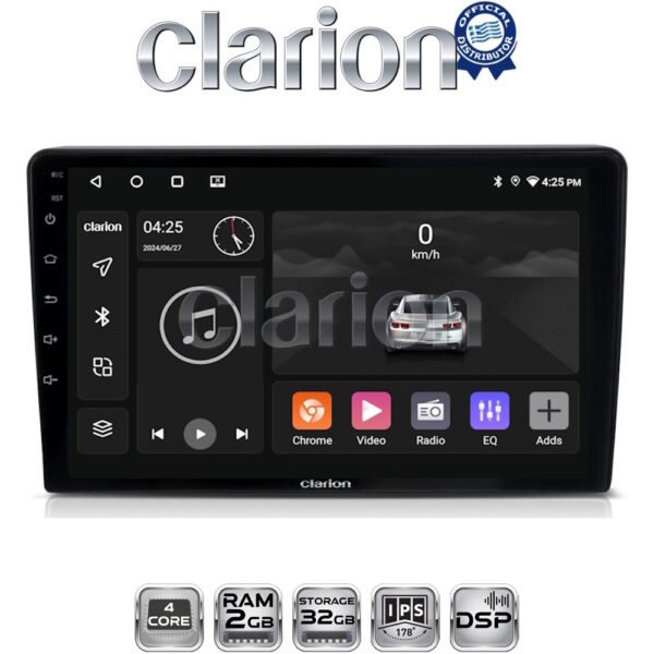 CLARION GL31256 Οθόνη OEM Multimedia Αυτοκινήτου για Mazda 2 2002 > 2007 (CarPlay/AndroidAuto/BT/GPS/WIFI/GPRS) - Image 1