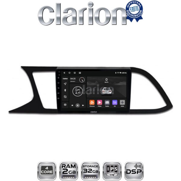 CLARION GL31306 Οθόνη OEM Multimedia Αυτοκινήτου για SEAT LEON 2012> (CarPlay/AndroidAuto/BT/GPS/WIFI/GPRS) - Image 1