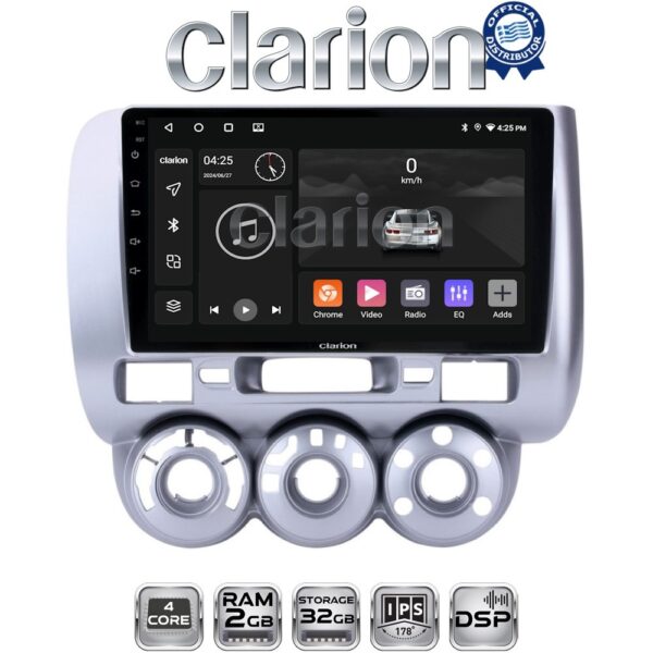 CLARION GL31730 Οθόνη OEM Multimedia Αυτοκινήτου για HONDA JAZZ 2002>2009 (CarPlay/AndroidAuto/BT/GPS/WIFI/GPRS) - Image 1