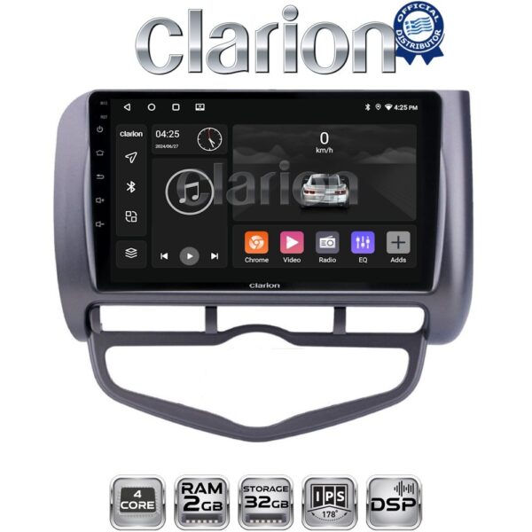 CLARION GL31731 Οθόνη OEM Multimedia Αυτοκινήτου για Honda Jazz 2003 - 2008 (CarPlay/AndroidAuto/BT/GPS/WIFI/GPRS) - Image 1