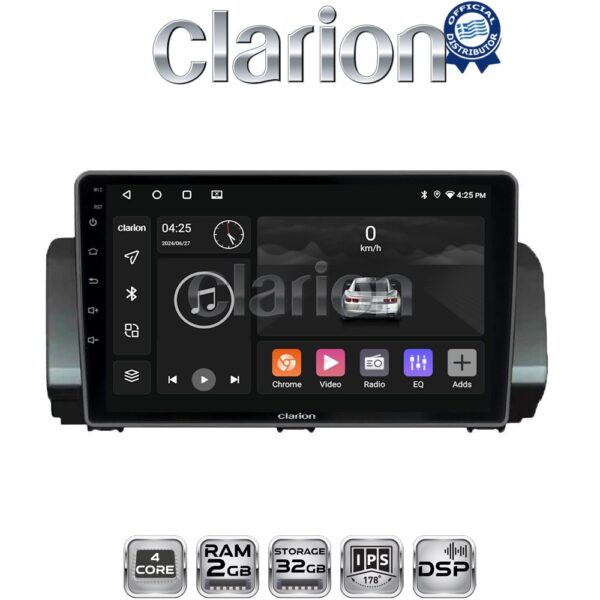 CLARION GL31777 Οθόνη OEM Multimedia Αυτοκινήτου για Dacia Logan, Duster, Santero 2021 Facelift (CarPlay/AndroidAuto/BT/GPS/WIFI/GPRS) - Image 1