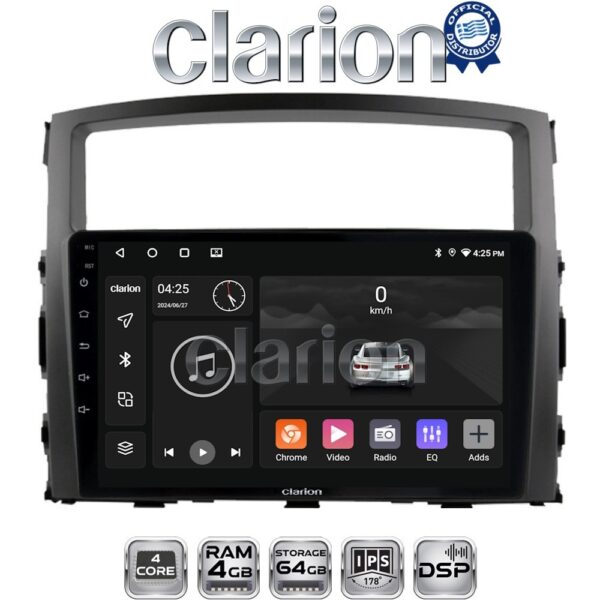 CLARION GL32038 Οθόνη OEM Multimedia Αυτοκινήτου για MITSUBISHI PAJERO 2006>2014 (CarPlay/AndroidAuto/BT/GPS/WIFI/GPRS) - Image 1