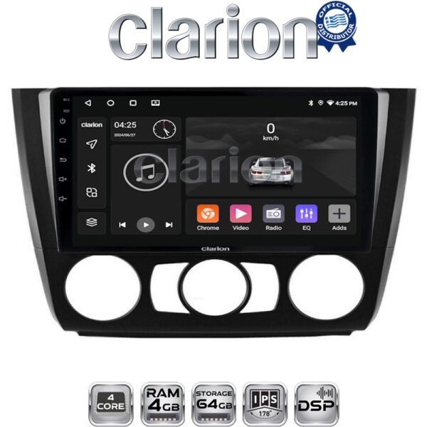 CLARION GL32170 Οθόνη OEM Multimedia Αυτοκινήτου για BMW σειρά 1 (E81 - E82 - E87 -E88) (CarPlay/AndroidAuto/BT/GPS/WIFI/GPRS) - Image 1