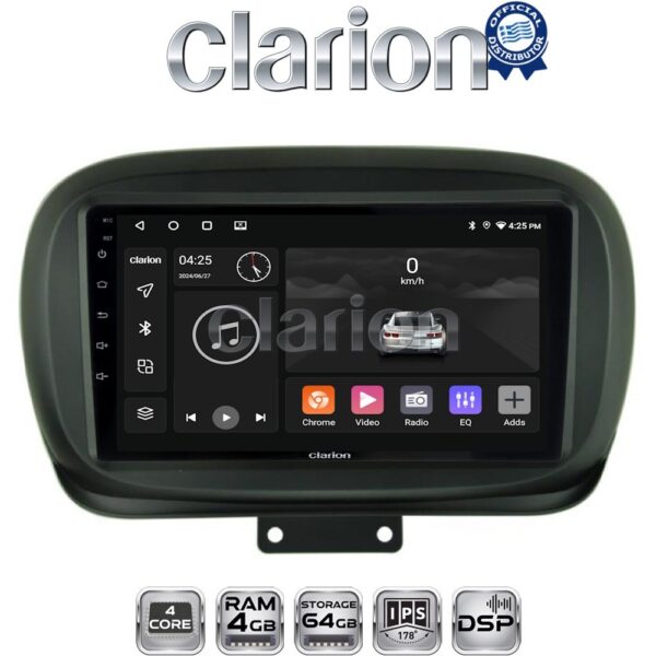 CLARION GL32199 Οθόνη OEM Multimedia Αυτοκινήτου για FIAT 500X 2014> (CarPlay/AndroidAuto/BT/GPS/WIFI/GPRS) - Image 1
