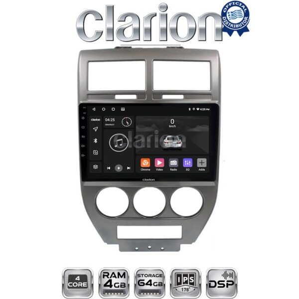 CLARION GL32251 Οθόνη OEM Multimedia Αυτοκινήτου για JEEP COMPASS 2007>2011 (CarPlay/AndroidAuto/BT/GPS/WIFI/GPRS) - Image 1