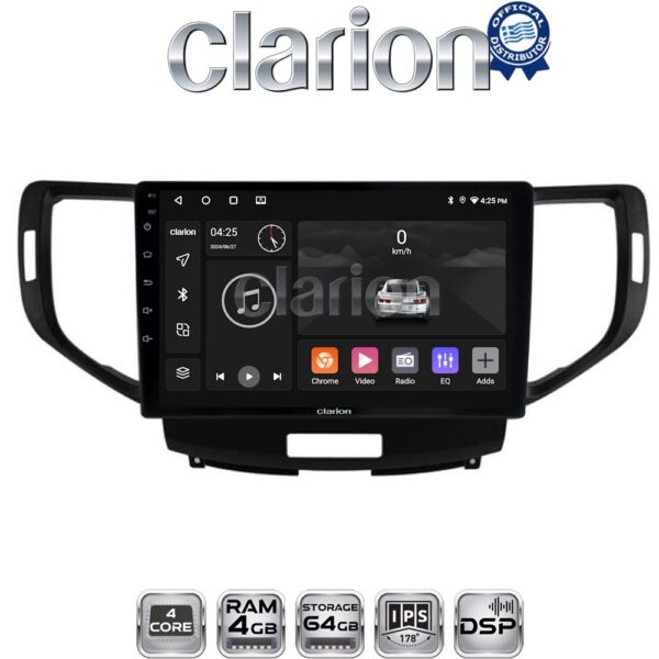 CLARION GL32363 Οθόνη OEM Multimedia Αυτοκινήτου για Honda Accord 2008 > 2013 (CarPlay/AndroidAuto/BT/GPS/WIFI/GPRS) - Image 1
