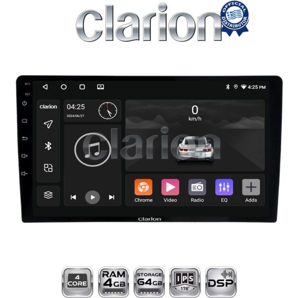 CLARION GL32365 Οθόνη OEM Multimedia Αυτοκινήτου για Ford Transit Custom 2013 > 2019 (CarPlay/AndroidAuto/BT/GPS/WIFI/GPRS) - Image 1