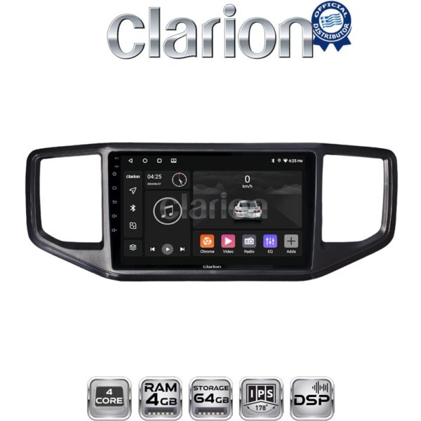 CLARION GL32486 Οθόνη OEM Multimedia Αυτοκινήτου για VW Amarok 2017 > 2021 (CarPlay/AndroidAuto/BT/GPS/WIFI/GPRS) - Image 1